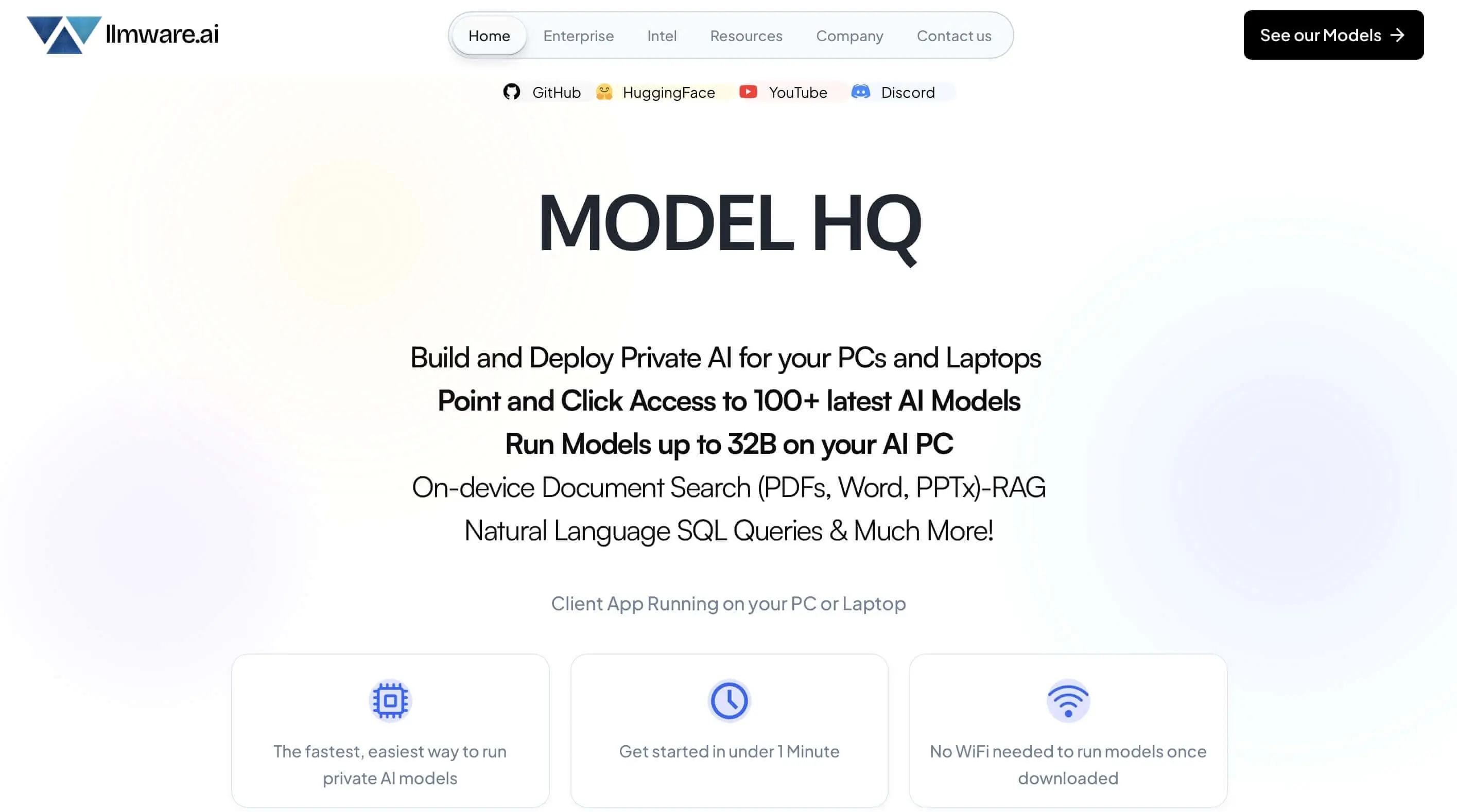 Image: Screenshot of LLMWare’s website