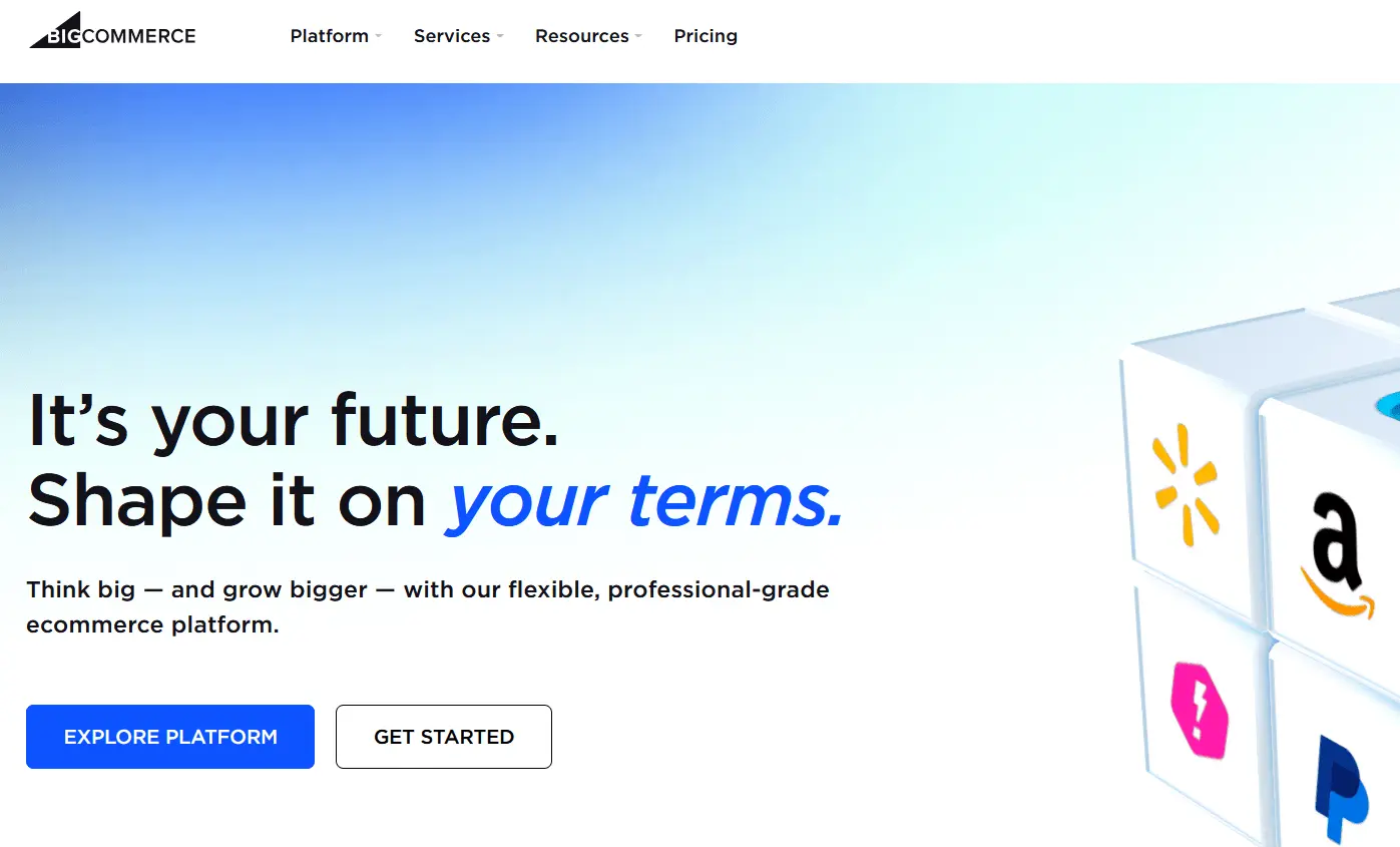 Image: BigCommerce website screenshot