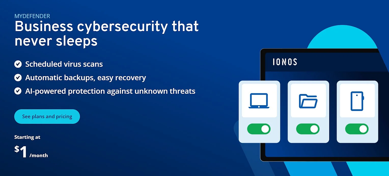 Screenshot of the MyDefender website Image: Screenshot of the MyDefender website