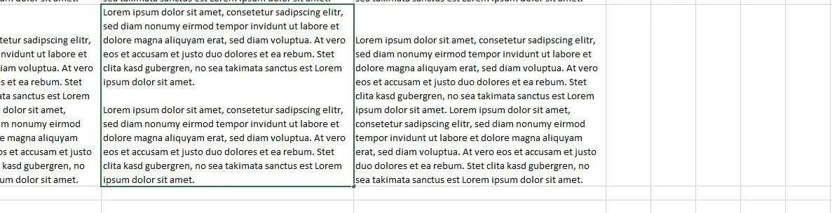 Double line break: Excel 2016