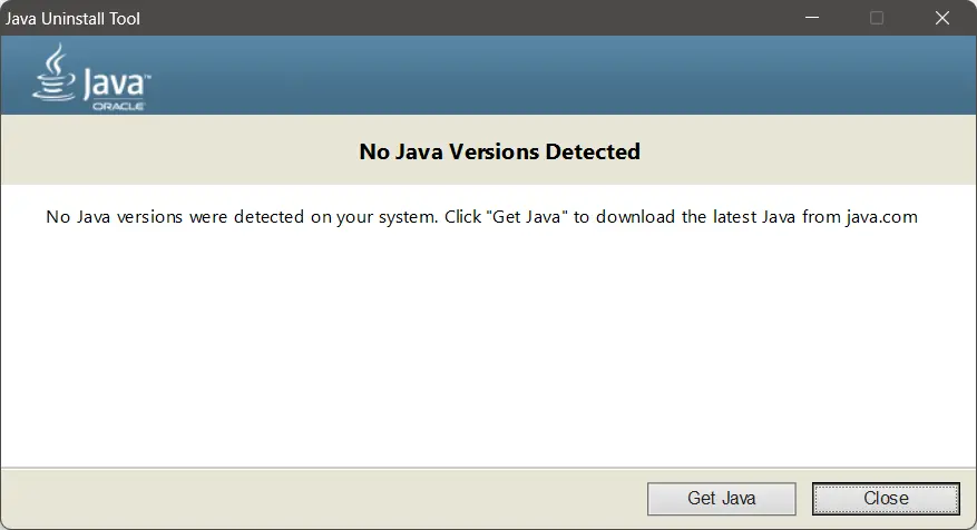 Java Uninstall Tool: Download Java Image: Java Uninstall Tool: Download Java