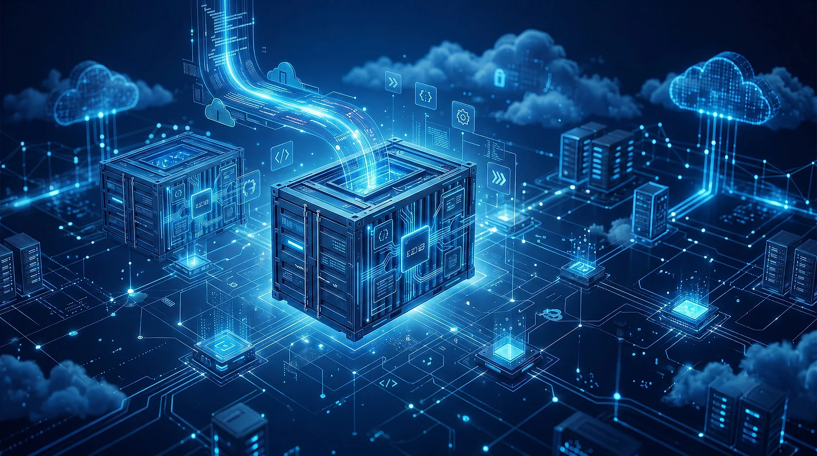 Image: What are cloud containers? Virtualization in the cloud