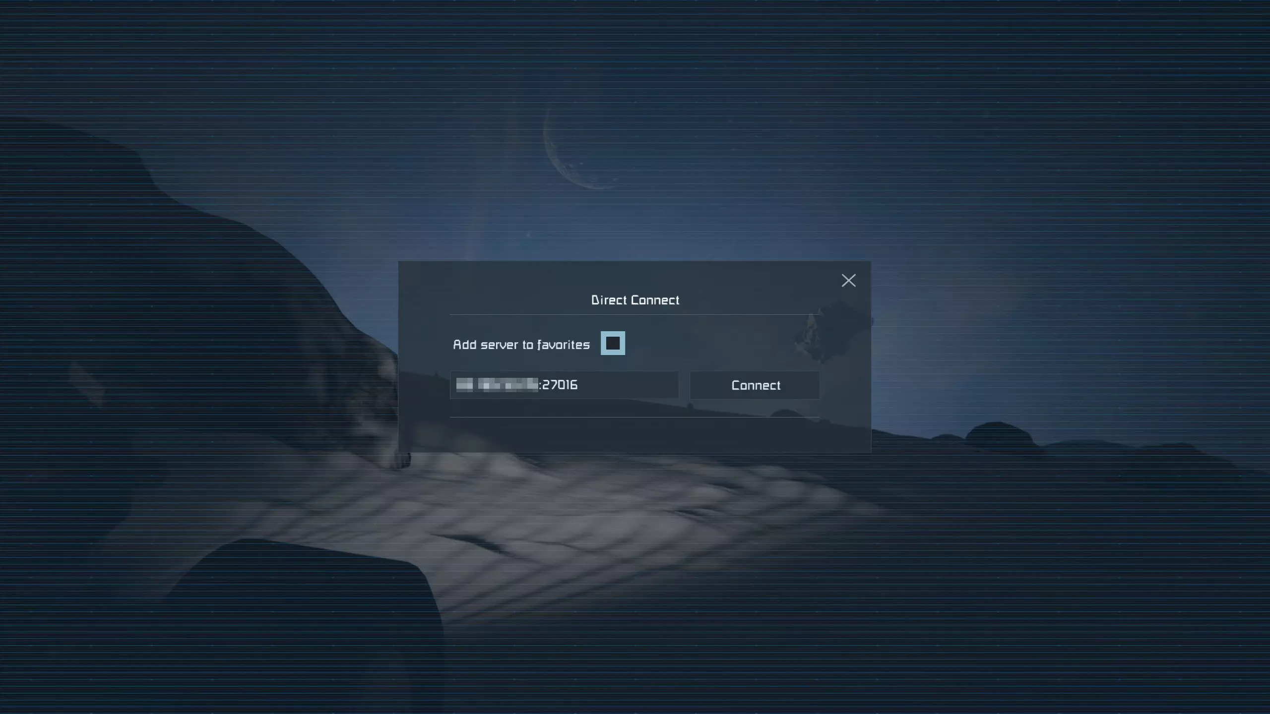 Space Engineers: Establishing a connection to the server via IP address