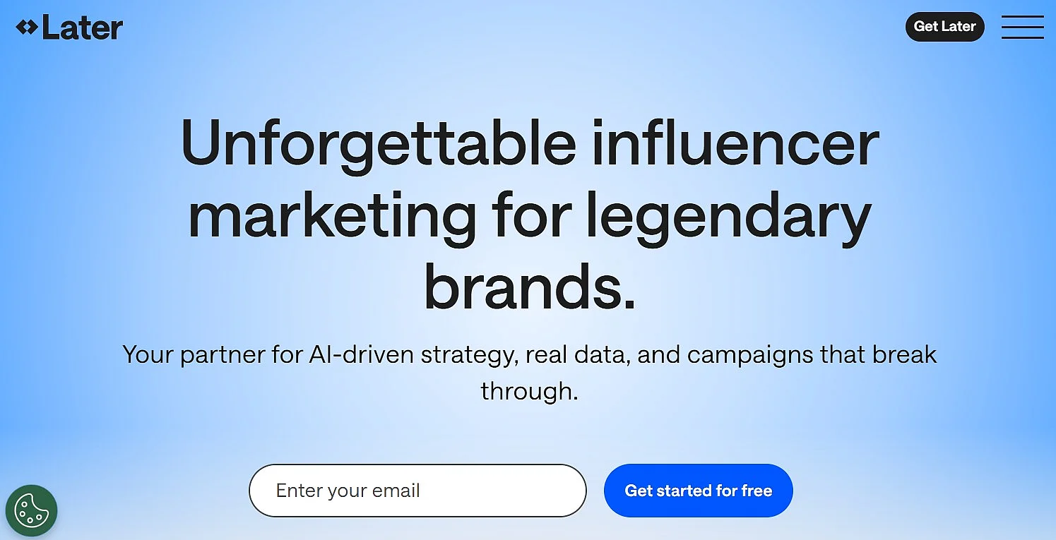 Image: Later website