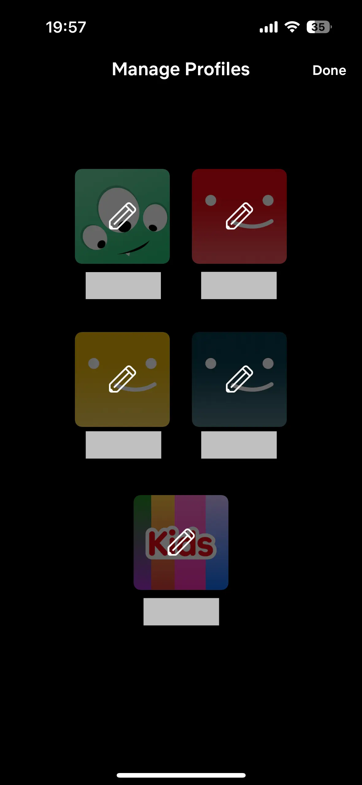 Image: Netflix app: Manage profile