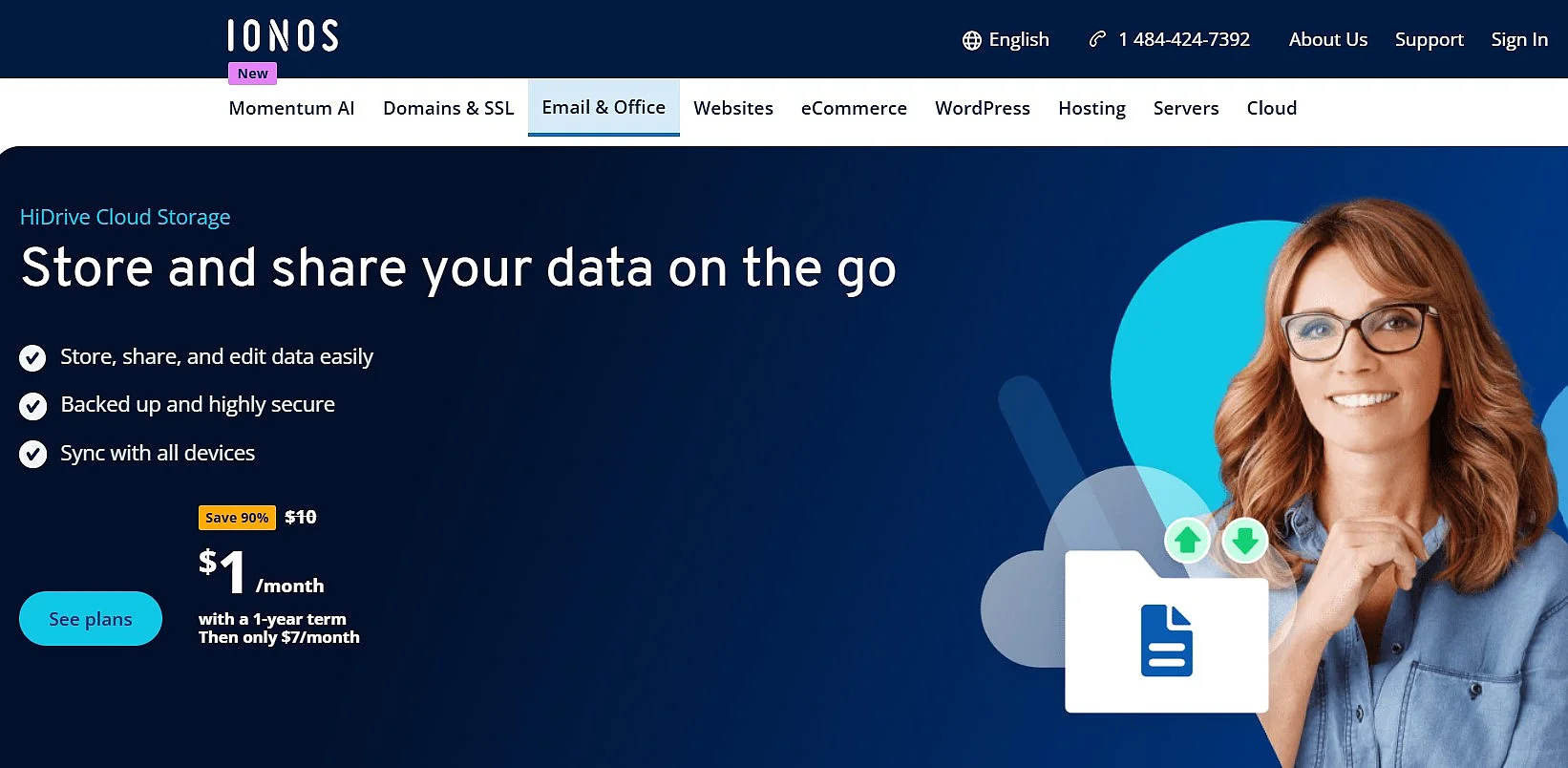 HiDrive cloud storage from IONOS Image: HiDrive cloud storage from IONOS