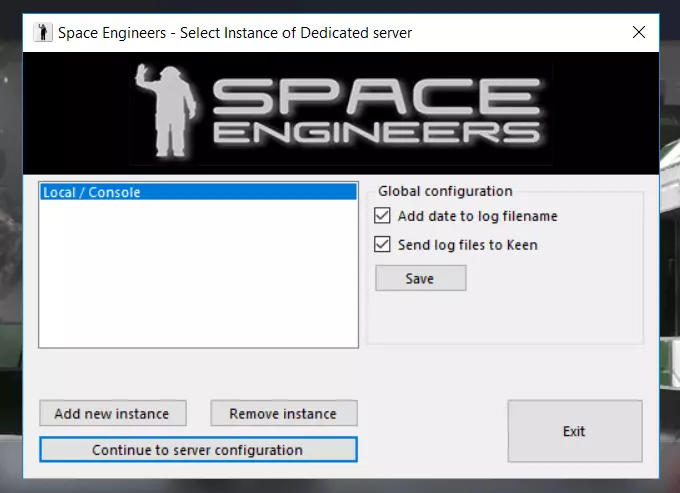 Space Engineers Dedicated Server Wizard